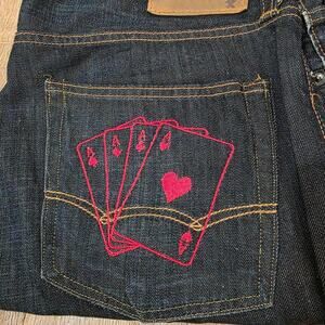 Custom Ace Embroidered American Eagle Jeans